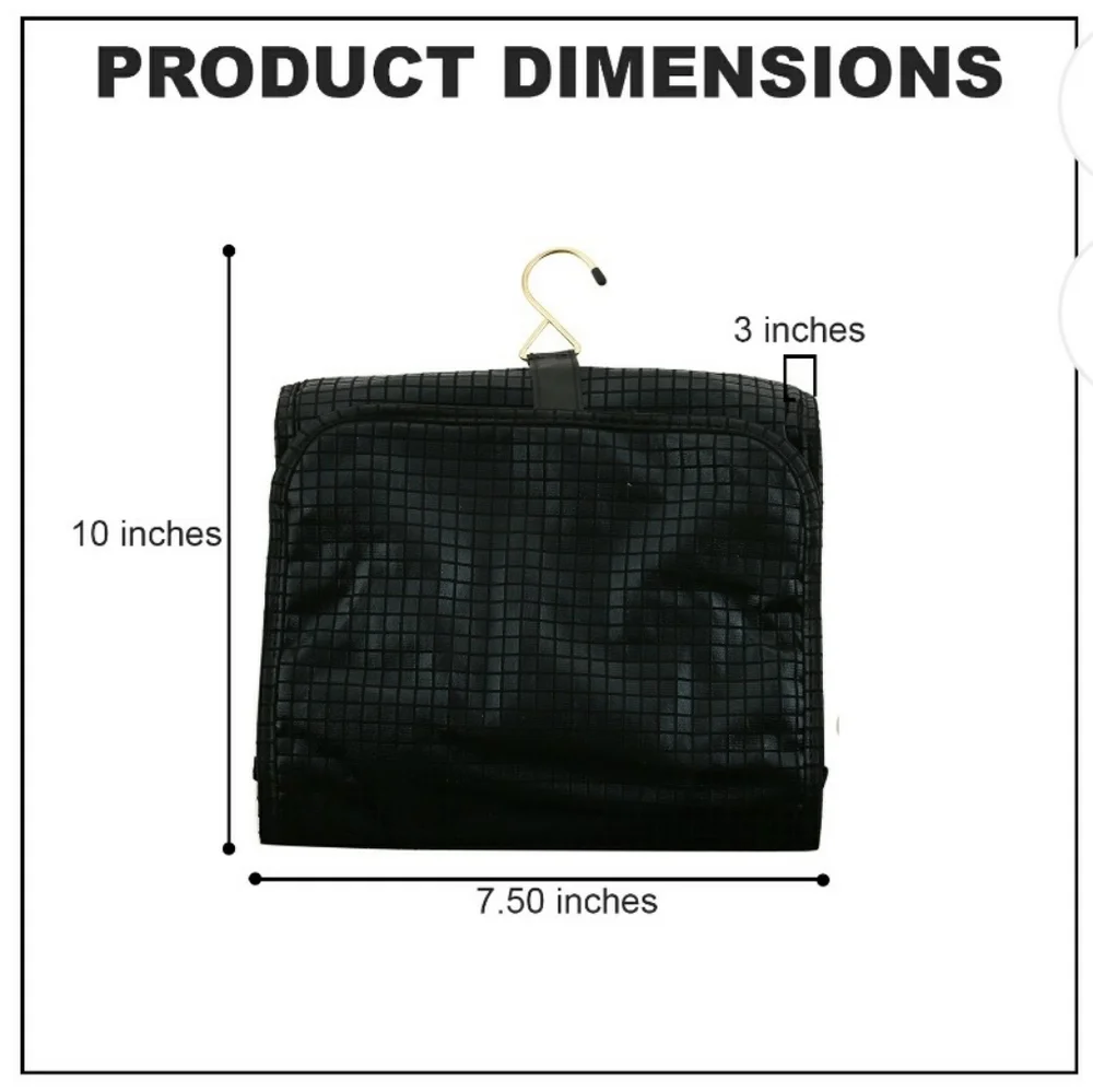 NWT Faux Leather & Nylon travel Beauty Organizer